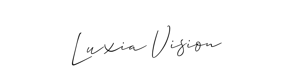 How to Draw Luxia Vision signature style? Allison_Script is a latest design signature styles for name Luxia Vision. Luxia Vision signature style 2 images and pictures png