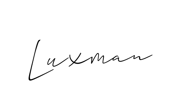 The best way (Allison_Script) to make a short signature is to pick only two or three words in your name. The name Luxman include a total of six letters. For converting this name. Luxman signature style 2 images and pictures png