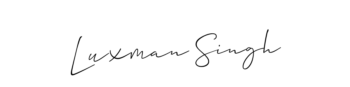 Design your own signature with our free online signature maker. With this signature software, you can create a handwritten (Allison_Script) signature for name Luxman Singh. Luxman Singh signature style 2 images and pictures png