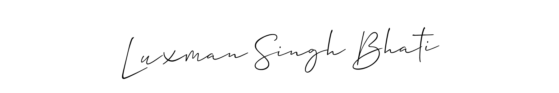 Luxman Singh Bhati stylish signature style. Best Handwritten Sign (Allison_Script) for my name. Handwritten Signature Collection Ideas for my name Luxman Singh Bhati. Luxman Singh Bhati signature style 2 images and pictures png