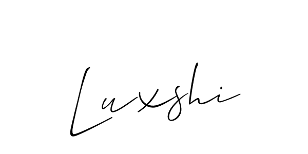 You should practise on your own different ways (Allison_Script) to write your name (Luxshi) in signature. don't let someone else do it for you. Luxshi signature style 2 images and pictures png