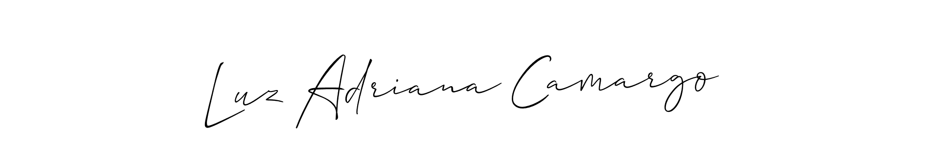 How to make Luz Adriana Camargo signature? Allison_Script is a professional autograph style. Create handwritten signature for Luz Adriana Camargo name. Luz Adriana Camargo signature style 2 images and pictures png