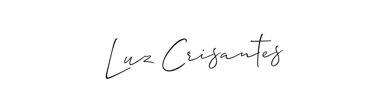 Similarly Allison_Script is the best handwritten signature design. Signature creator online .You can use it as an online autograph creator for name Luz Crisantes. Luz Crisantes signature style 2 images and pictures png