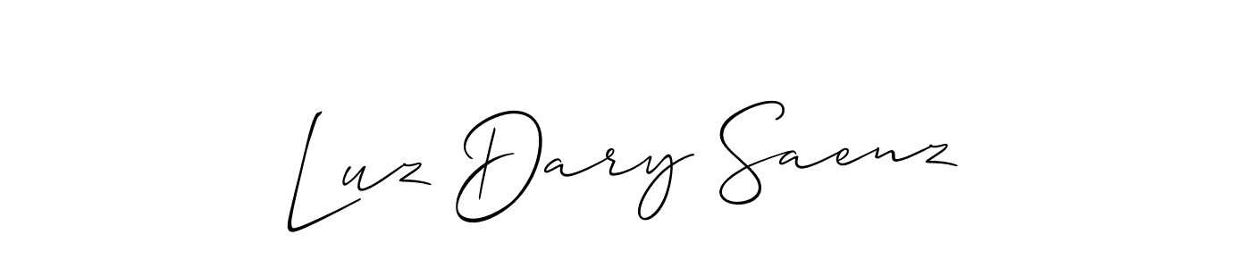 Make a short Luz Dary Saenz signature style. Manage your documents anywhere anytime using Allison_Script. Create and add eSignatures, submit forms, share and send files easily. Luz Dary Saenz signature style 2 images and pictures png