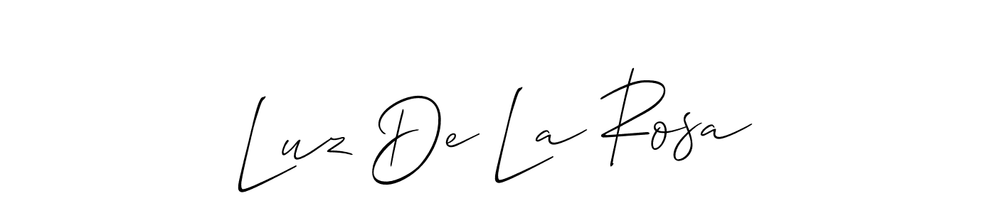 Design your own signature with our free online signature maker. With this signature software, you can create a handwritten (Allison_Script) signature for name Luz De La Rosa. Luz De La Rosa signature style 2 images and pictures png