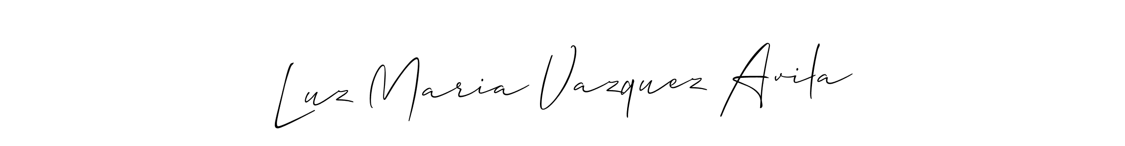Similarly Allison_Script is the best handwritten signature design. Signature creator online .You can use it as an online autograph creator for name Luz Maria Vazquez Avila. Luz Maria Vazquez Avila signature style 2 images and pictures png