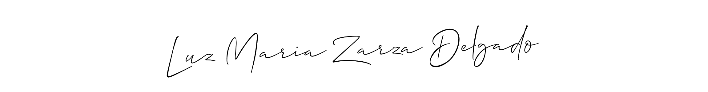 The best way (Allison_Script) to make a short signature is to pick only two or three words in your name. The name Luz Maria Zarza Delgado include a total of six letters. For converting this name. Luz Maria Zarza Delgado signature style 2 images and pictures png