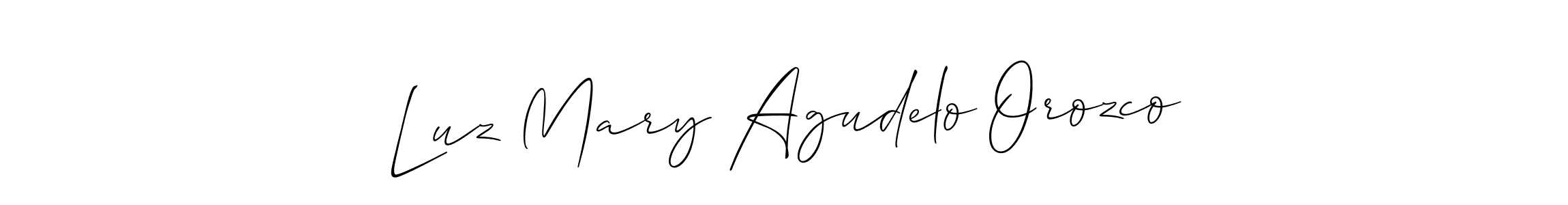 Allison_Script is a professional signature style that is perfect for those who want to add a touch of class to their signature. It is also a great choice for those who want to make their signature more unique. Get Luz Mary Agudelo Orozco name to fancy signature for free. Luz Mary Agudelo Orozco signature style 2 images and pictures png