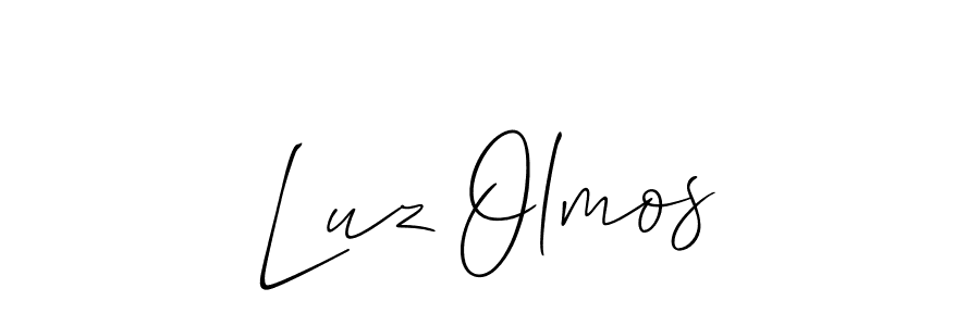 Make a beautiful signature design for name Luz Olmos. With this signature (Allison_Script) style, you can create a handwritten signature for free. Luz Olmos signature style 2 images and pictures png