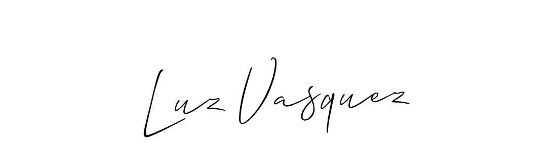 if you are searching for the best signature style for your name Luz Vasquez. so please give up your signature search. here we have designed multiple signature styles  using Allison_Script. Luz Vasquez signature style 2 images and pictures png