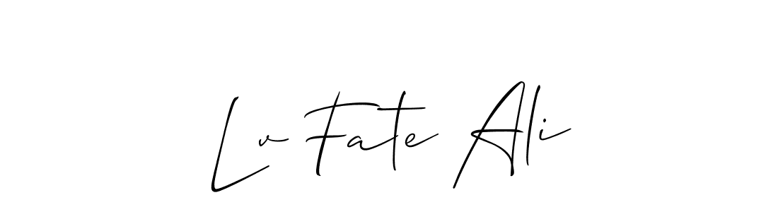 You can use this online signature creator to create a handwritten signature for the name Lv Fate Ali. This is the best online autograph maker. Lv Fate Ali signature style 2 images and pictures png