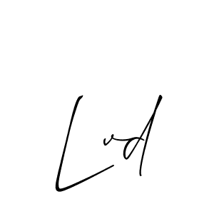 How to make Lvd name signature. Use Allison_Script style for creating short signs online. This is the latest handwritten sign. Lvd signature style 2 images and pictures png