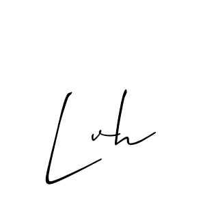 Similarly Allison_Script is the best handwritten signature design. Signature creator online .You can use it as an online autograph creator for name Lvh. Lvh signature style 2 images and pictures png