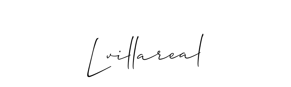 Allison_Script is a professional signature style that is perfect for those who want to add a touch of class to their signature. It is also a great choice for those who want to make their signature more unique. Get Lvillareal name to fancy signature for free. Lvillareal signature style 2 images and pictures png