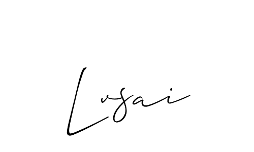 It looks lik you need a new signature style for name Lvsai. Design unique handwritten (Allison_Script) signature with our free signature maker in just a few clicks. Lvsai signature style 2 images and pictures png