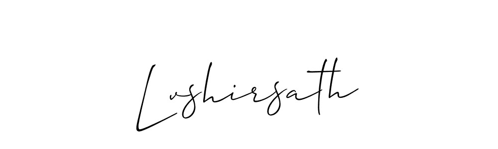 How to make Lvshirsath signature? Allison_Script is a professional autograph style. Create handwritten signature for Lvshirsath name. Lvshirsath signature style 2 images and pictures png