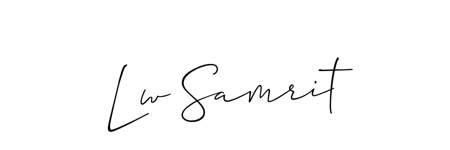 Here are the top 10 professional signature styles for the name Lw Samrit. These are the best autograph styles you can use for your name. Lw Samrit signature style 2 images and pictures png