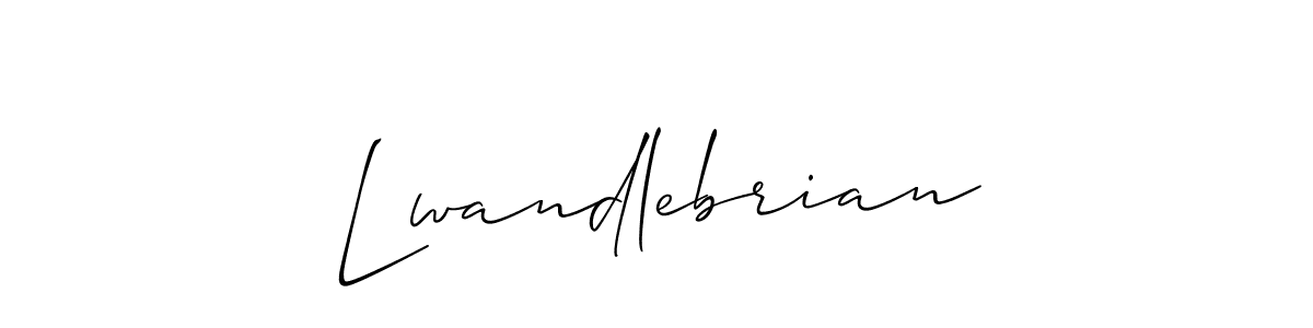 Also You can easily find your signature by using the search form. We will create Lwandlebrian name handwritten signature images for you free of cost using Allison_Script sign style. Lwandlebrian signature style 2 images and pictures png