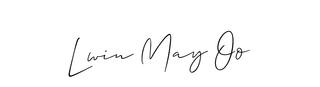 if you are searching for the best signature style for your name Lwin May Oo. so please give up your signature search. here we have designed multiple signature styles  using Allison_Script. Lwin May Oo signature style 2 images and pictures png