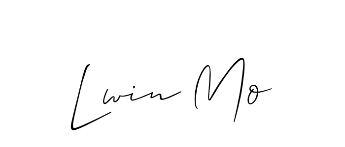 Best and Professional Signature Style for Lwin Mo. Allison_Script Best Signature Style Collection. Lwin Mo signature style 2 images and pictures png