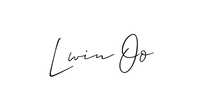 The best way (Allison_Script) to make a short signature is to pick only two or three words in your name. The name Lwin Oo include a total of six letters. For converting this name. Lwin Oo signature style 2 images and pictures png