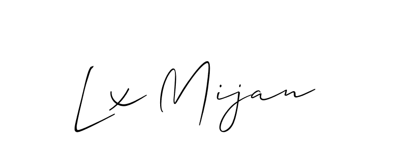 Make a beautiful signature design for name Lx Mijan. Use this online signature maker to create a handwritten signature for free. Lx Mijan signature style 2 images and pictures png