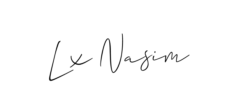 Make a beautiful signature design for name Lx Nasim. Use this online signature maker to create a handwritten signature for free. Lx Nasim signature style 2 images and pictures png