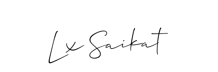 Once you've used our free online signature maker to create your best signature Allison_Script style, it's time to enjoy all of the benefits that Lx Saikat name signing documents. Lx Saikat signature style 2 images and pictures png