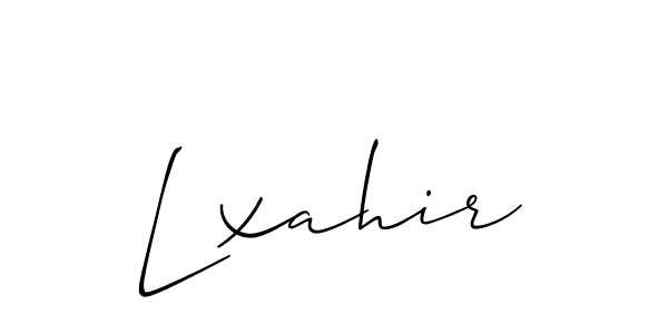 Check out images of Autograph of Lxahir name. Actor Lxahir Signature Style. Allison_Script is a professional sign style online. Lxahir signature style 2 images and pictures png