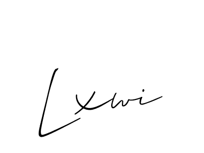 You should practise on your own different ways (Allison_Script) to write your name (Lxwi) in signature. don't let someone else do it for you. Lxwi signature style 2 images and pictures png