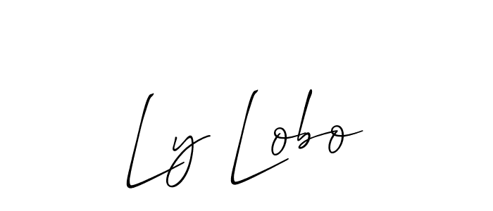 Also we have Ly Lobo name is the best signature style. Create professional handwritten signature collection using Allison_Script autograph style. Ly Lobo signature style 2 images and pictures png