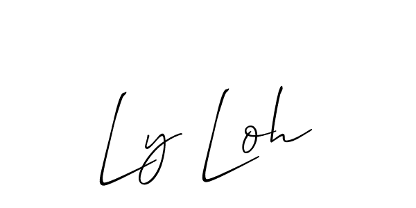 Make a short Ly Loh signature style. Manage your documents anywhere anytime using Allison_Script. Create and add eSignatures, submit forms, share and send files easily. Ly Loh signature style 2 images and pictures png