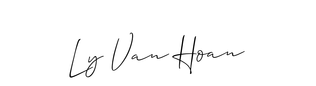 Also You can easily find your signature by using the search form. We will create Ly Van Hoan name handwritten signature images for you free of cost using Allison_Script sign style. Ly Van Hoan signature style 2 images and pictures png