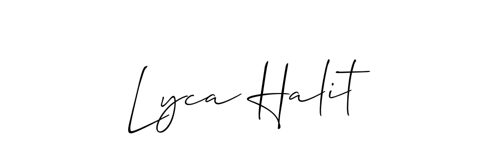Here are the top 10 professional signature styles for the name Lyca Halit. These are the best autograph styles you can use for your name. Lyca Halit signature style 2 images and pictures png