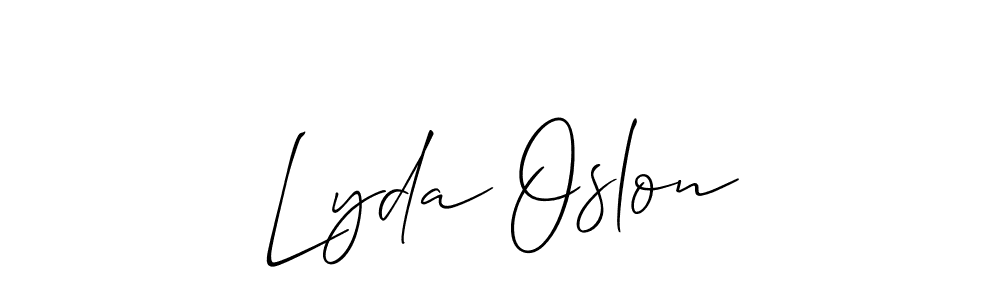 Also we have Lyda Oslon name is the best signature style. Create professional handwritten signature collection using Allison_Script autograph style. Lyda Oslon signature style 2 images and pictures png