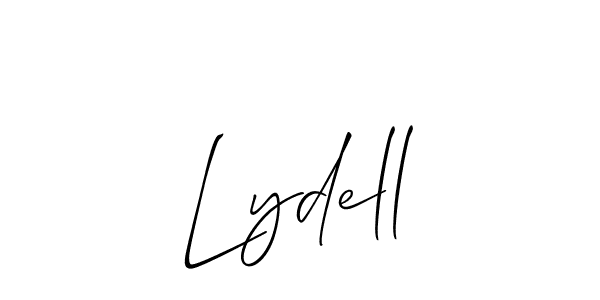 Make a beautiful signature design for name Lydell. With this signature (Allison_Script) style, you can create a handwritten signature for free. Lydell signature style 2 images and pictures png