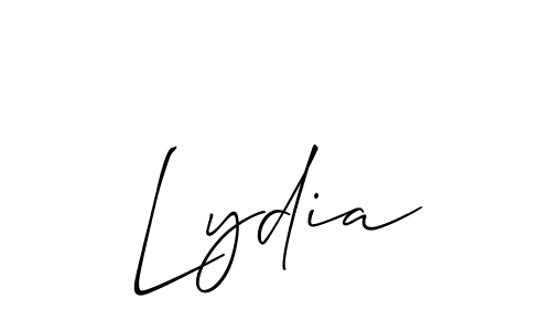 Use a signature maker to create a handwritten signature online. With this signature software, you can design (Allison_Script) your own signature for name Lydia. Lydia signature style 2 images and pictures png