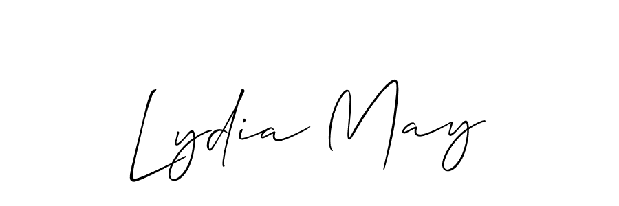 How to make Lydia May name signature. Use Allison_Script style for creating short signs online. This is the latest handwritten sign. Lydia May signature style 2 images and pictures png