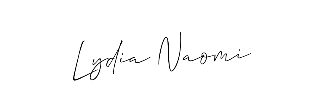 Make a short Lydia Naomi signature style. Manage your documents anywhere anytime using Allison_Script. Create and add eSignatures, submit forms, share and send files easily. Lydia Naomi signature style 2 images and pictures png
