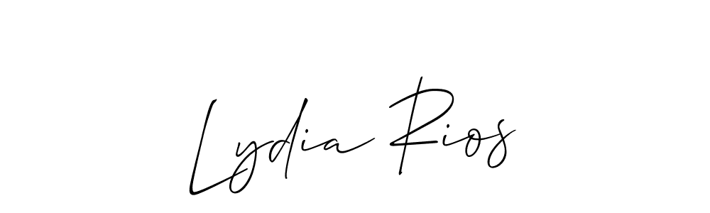 Design your own signature with our free online signature maker. With this signature software, you can create a handwritten (Allison_Script) signature for name Lydia Rios. Lydia Rios signature style 2 images and pictures png