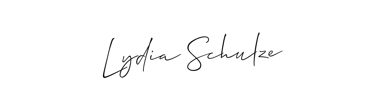 Also we have Lydia Schulze name is the best signature style. Create professional handwritten signature collection using Allison_Script autograph style. Lydia Schulze signature style 2 images and pictures png