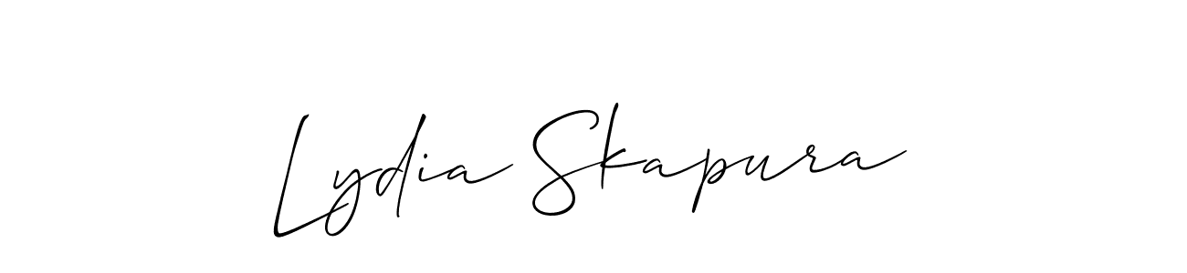 Also You can easily find your signature by using the search form. We will create Lydia Skapura name handwritten signature images for you free of cost using Allison_Script sign style. Lydia Skapura signature style 2 images and pictures png