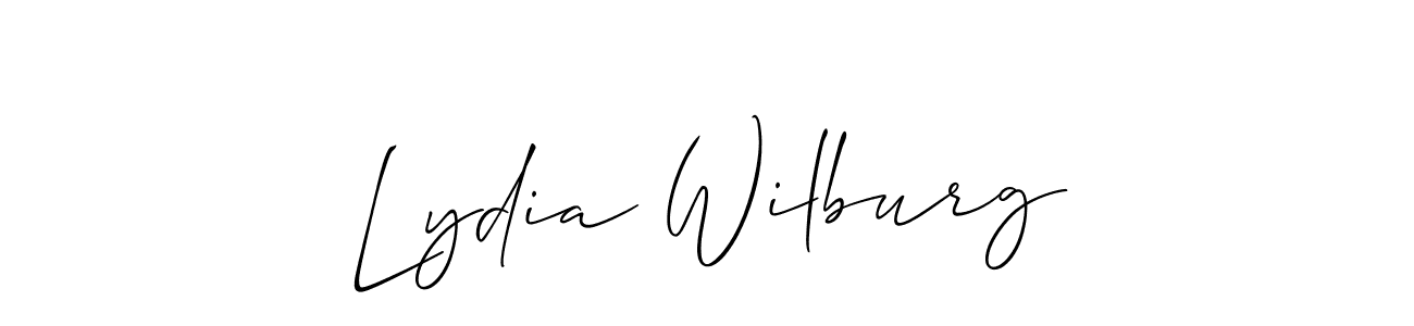 Use a signature maker to create a handwritten signature online. With this signature software, you can design (Allison_Script) your own signature for name Lydia Wilburg. Lydia Wilburg signature style 2 images and pictures png