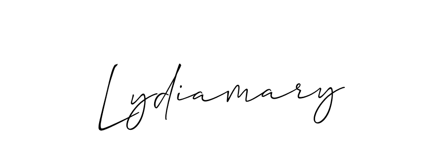 The best way (Allison_Script) to make a short signature is to pick only two or three words in your name. The name Lydiamary include a total of six letters. For converting this name. Lydiamary signature style 2 images and pictures png