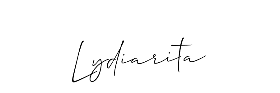 You should practise on your own different ways (Allison_Script) to write your name (Lydiarita) in signature. don't let someone else do it for you. Lydiarita signature style 2 images and pictures png