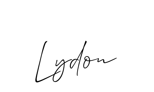 Design your own signature with our free online signature maker. With this signature software, you can create a handwritten (Allison_Script) signature for name Lydon. Lydon signature style 2 images and pictures png