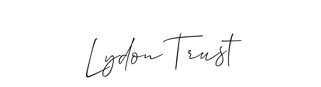 Similarly Allison_Script is the best handwritten signature design. Signature creator online .You can use it as an online autograph creator for name Lydon Trust. Lydon Trust signature style 2 images and pictures png