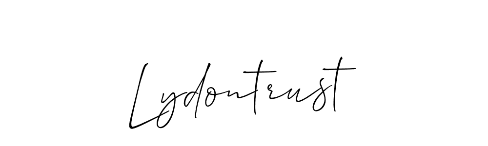 How to make Lydontrust name signature. Use Allison_Script style for creating short signs online. This is the latest handwritten sign. Lydontrust signature style 2 images and pictures png