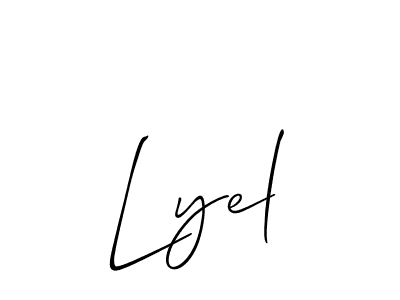 How to Draw Lyel signature style? Allison_Script is a latest design signature styles for name Lyel. Lyel signature style 2 images and pictures png