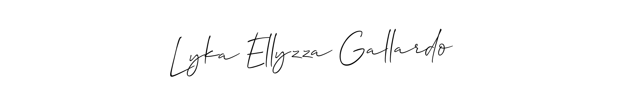 See photos of Lyka Ellyzza Gallardo official signature by Spectra . Check more albums & portfolios. Read reviews & check more about Allison_Script font. Lyka Ellyzza Gallardo signature style 2 images and pictures png